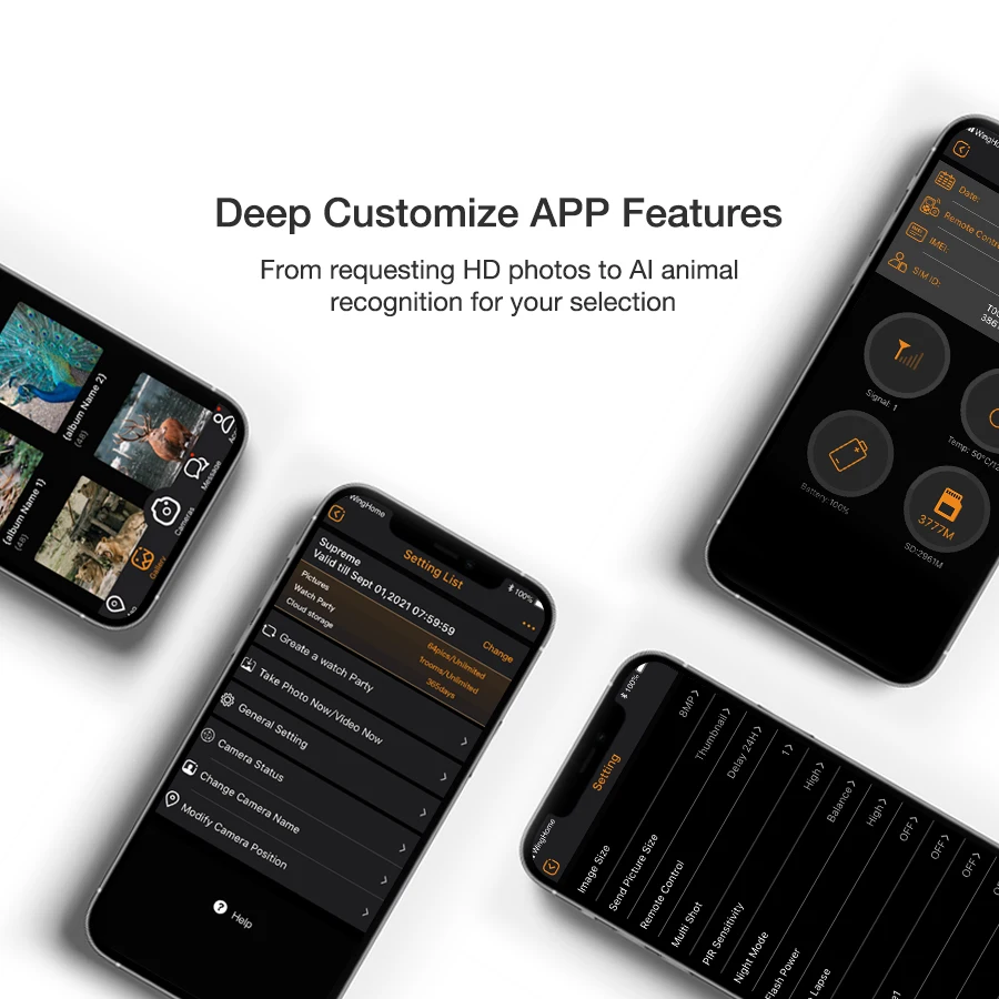 3G لوحة طاقة شمسية لاسلكية تعمل بالطاقة مقاوم للماء في الهواء الطلق الأمن درب الصيد الكشافة الكاميرا #3