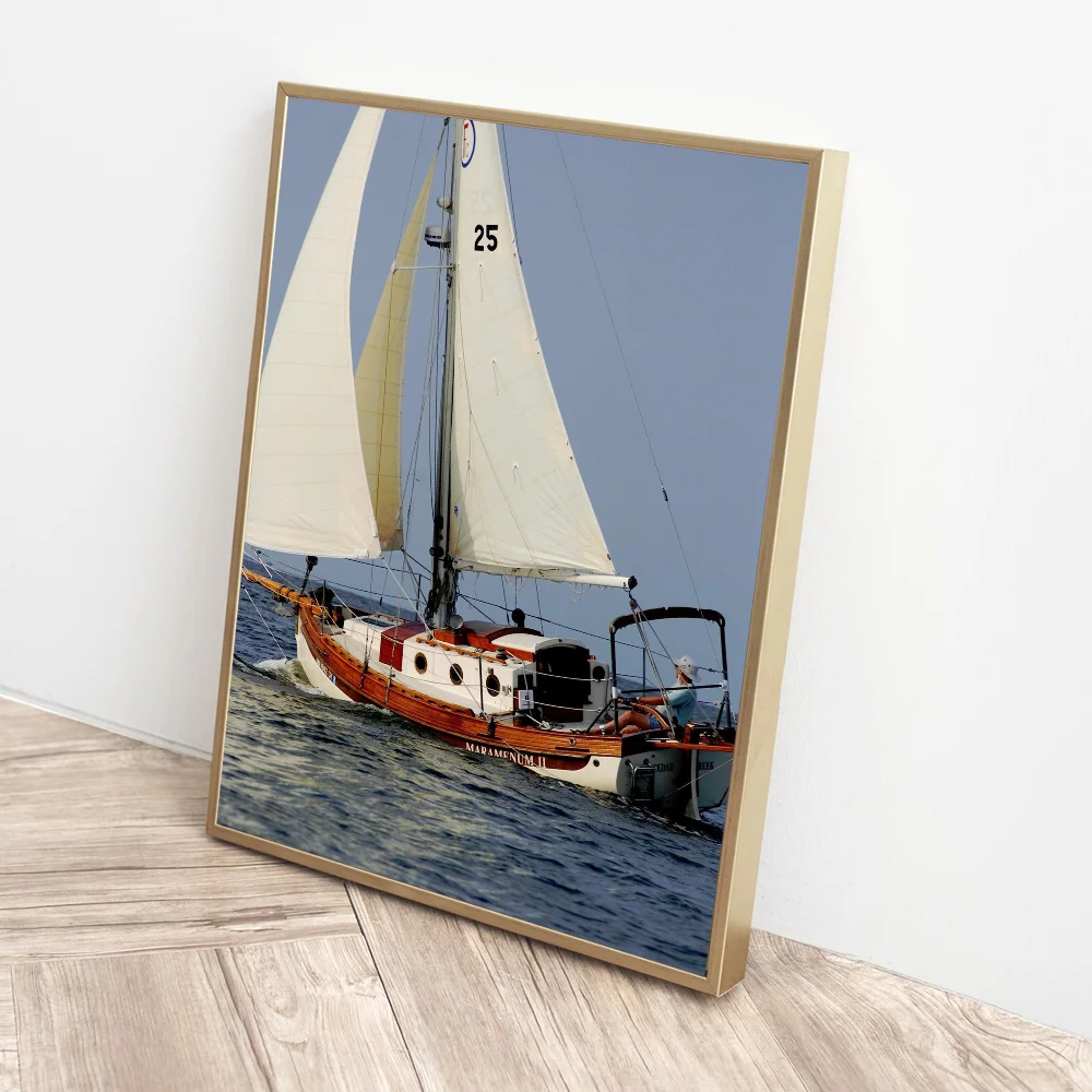 Sailing Boat Classic Movie Posters Vintage Room Bar Cafe Decor Stickers Wall Painting