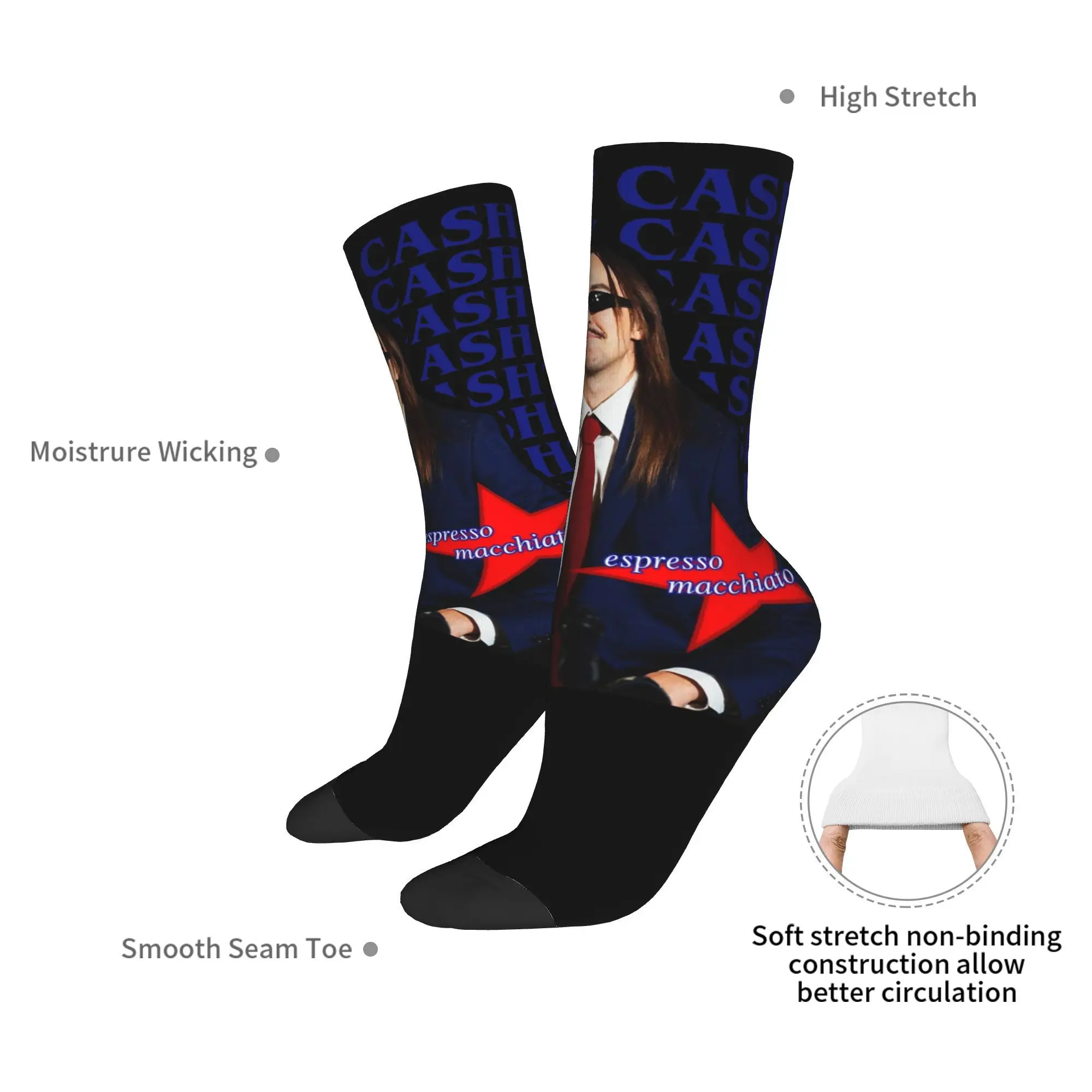 Носки Tommy Cash 2025 Estonia, мужские и женские носки из полиэстера, новинка весны, лета, осени и зимы, чулки средней длины, подарки