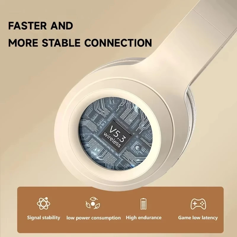 Xiaomi TH30 Wireless Headphones Bluetooth 5.3 Foldable Headset Head Mounted Noise Cancelling Headband Sport Earbuds Earphones images - 6