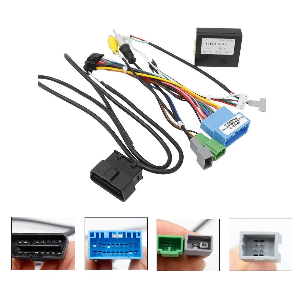 16PIN Car Power Wiring Harness Cable Canbus Adapter For Android Stereo For Suzuki Jimny High-End