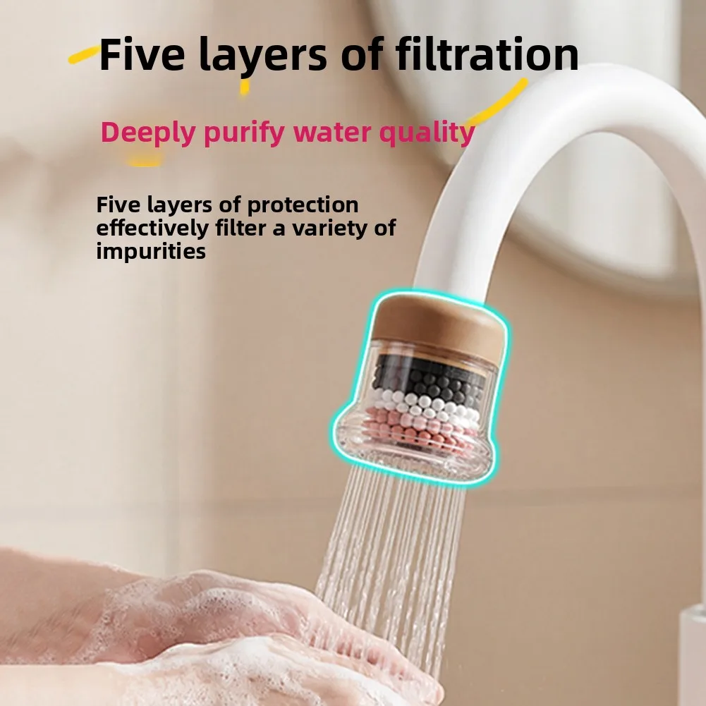 Faucet Water Filter For Kitchen Sink,Hard Water Purifier For Bathroom Faucet,Faucet Filter,Long-Lasting 320-Gallon Filter