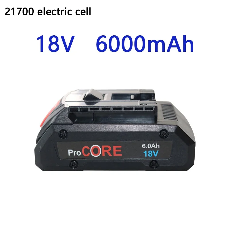 

18V 6000mAh Li-ion Battery For 1600A016GB for Bosch 18 V Cordless Power Tool Drill, 21700 Cells Built-in