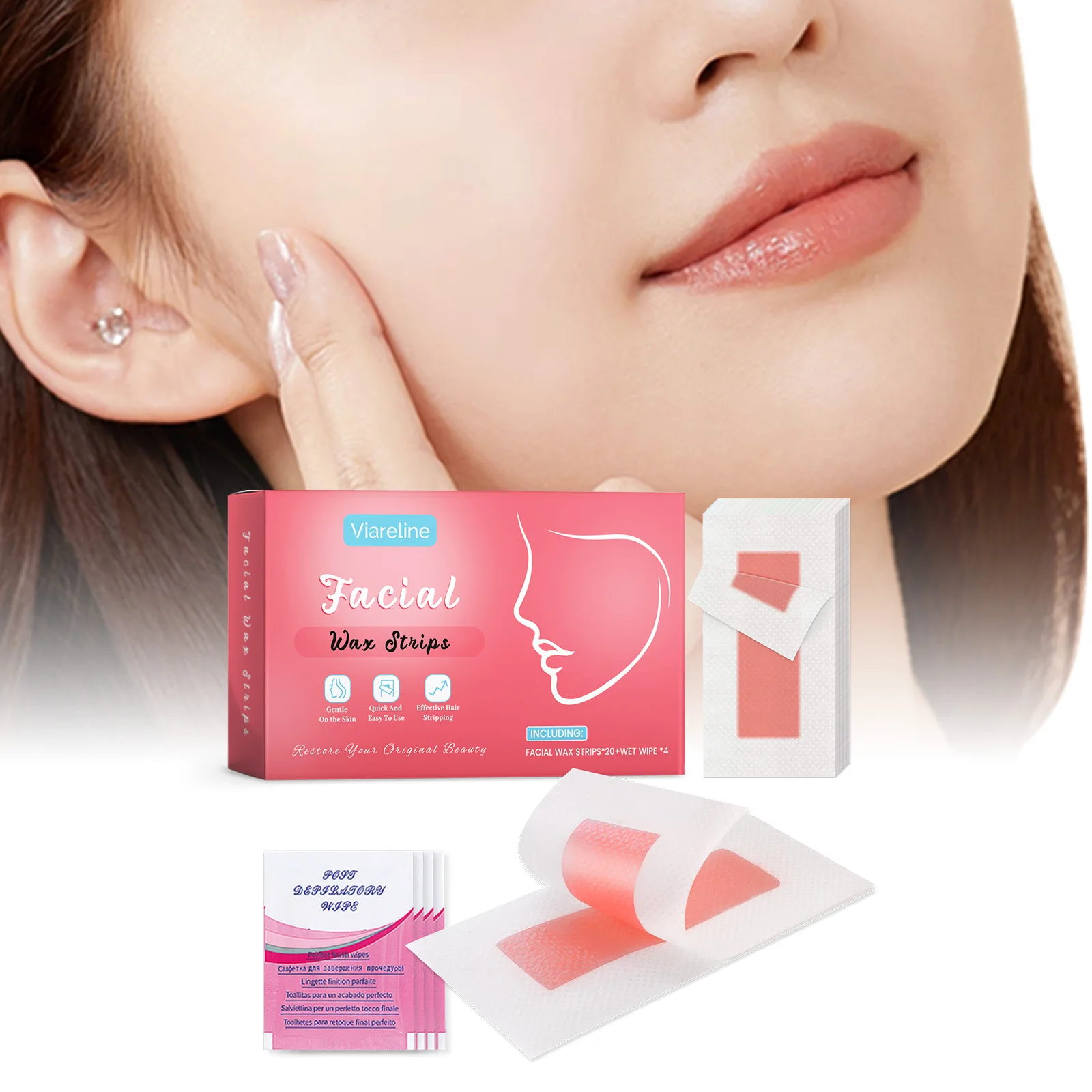 Восковые полоски для удаления волос