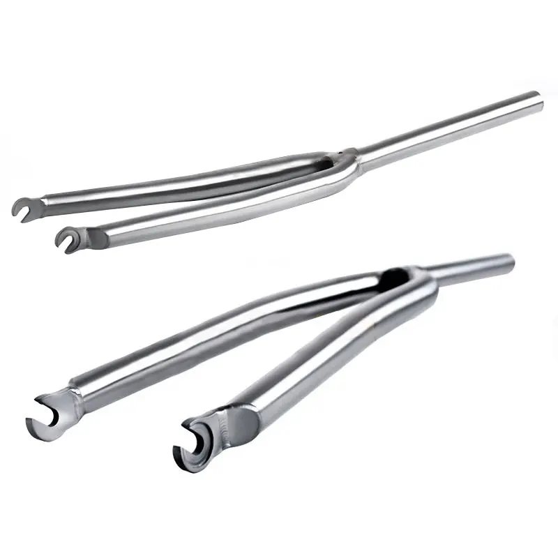 شوكة أمامية لدراجة الطريق من التيتانيوم، شوكة صلبة لفرامل C، إصدار سريع، ملحقات الدراجة، 700c