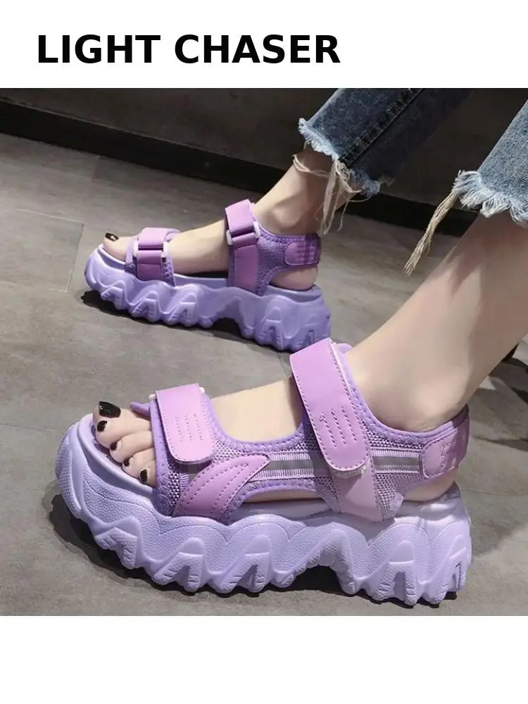 Platform Sandals Women\'s Summer 2022 Sports Sandals Increase Trifle Beach Women\'s Shoes Comfortable Ladies Sandals Mujer