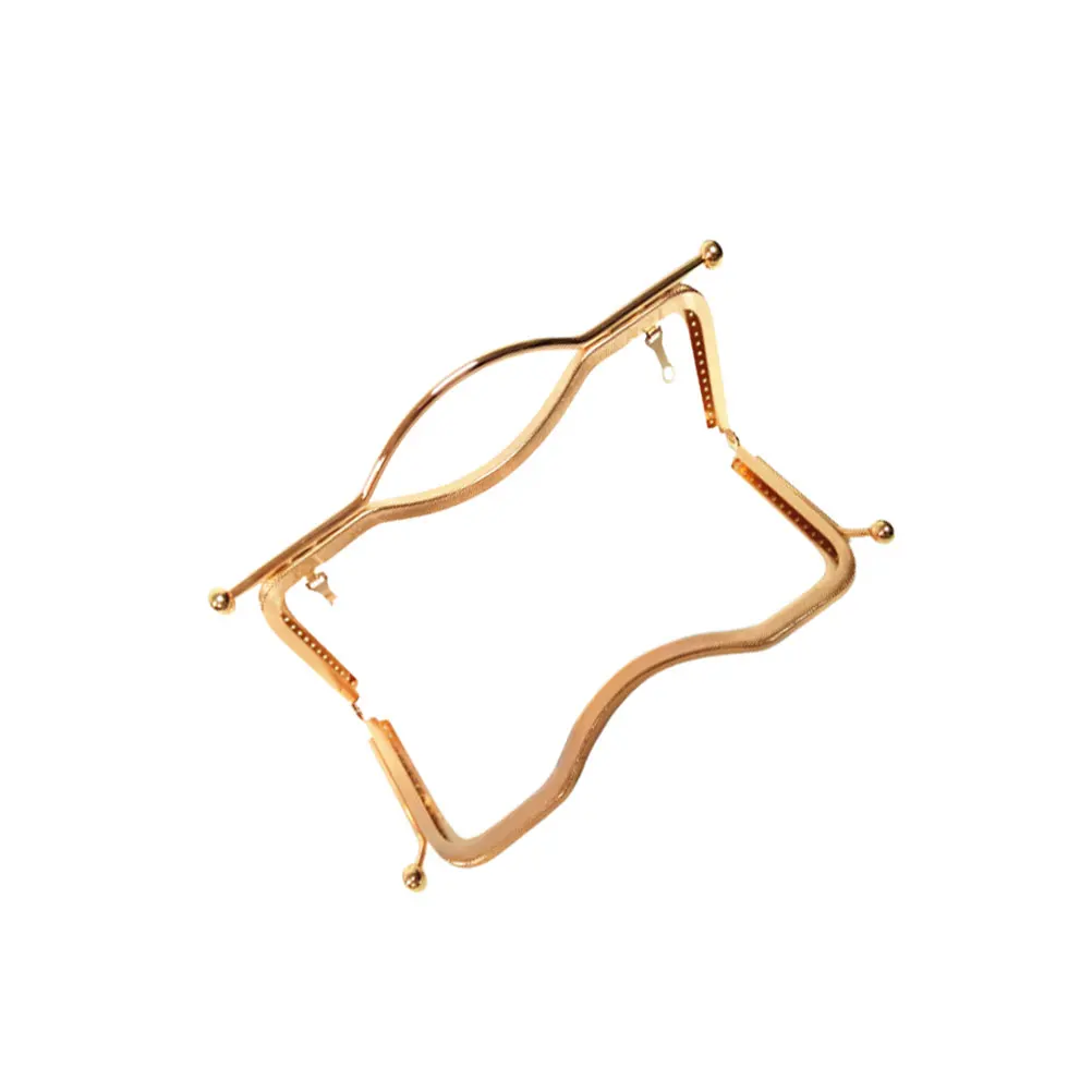 

27cm Purse Frame Handbag Mouth Gold Bags Lock DIY Accessories Metal Clutch Frame Lightweight Adjustable Tote Bag
