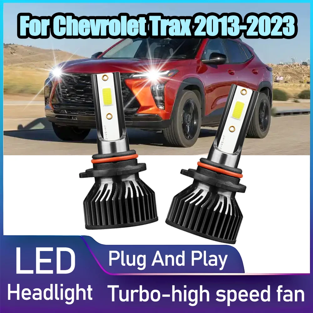 

2 шт. супер яркие автомобильные фары Plug And Play 9005 дальнего света светодиодные фары 6000K 20000LM высокой мощности для Chevrolet Trax 2013-2023