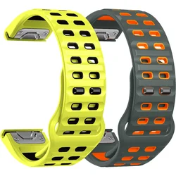 Quickfit 26mm, 22mm Watch Bands Strap for Garmin Fenix 8 51mm 47mm 7X 6X Epix Pro 5X Enduro 3 2 Quick Release Silicone Bracelet