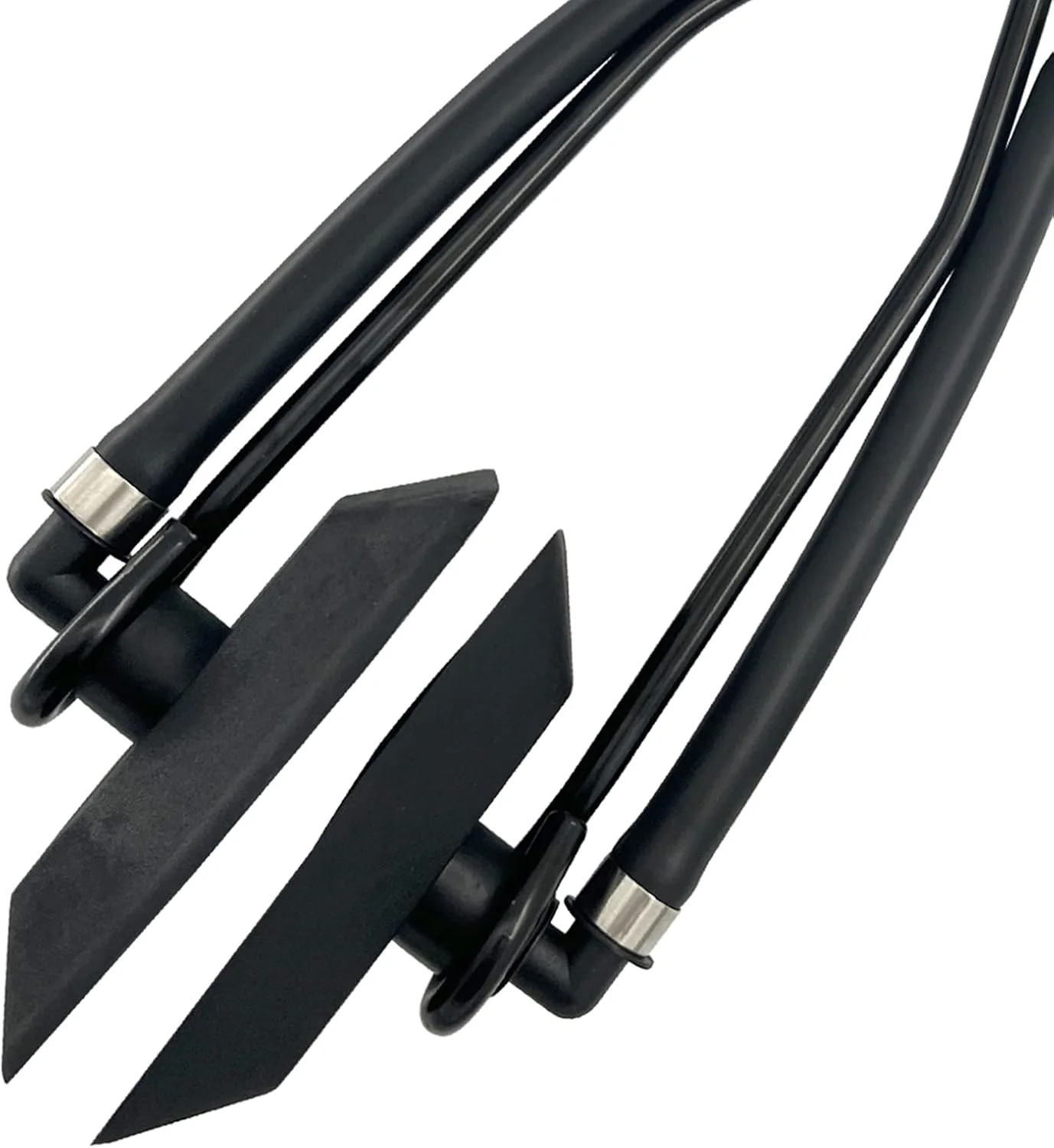 Sciacquone per motore fuoribordo con doppia alimentazione d'acqua rettangolare universale Sciacquone per motore con paraorecchie per barche marine