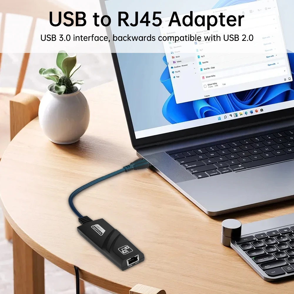 External Drive Free 3.0 Gigabit Ethernet Card USB to RJ45 Adapter for Xiaomi Mi Box PC Windows 10 USB 3.0 Network Card Adapter