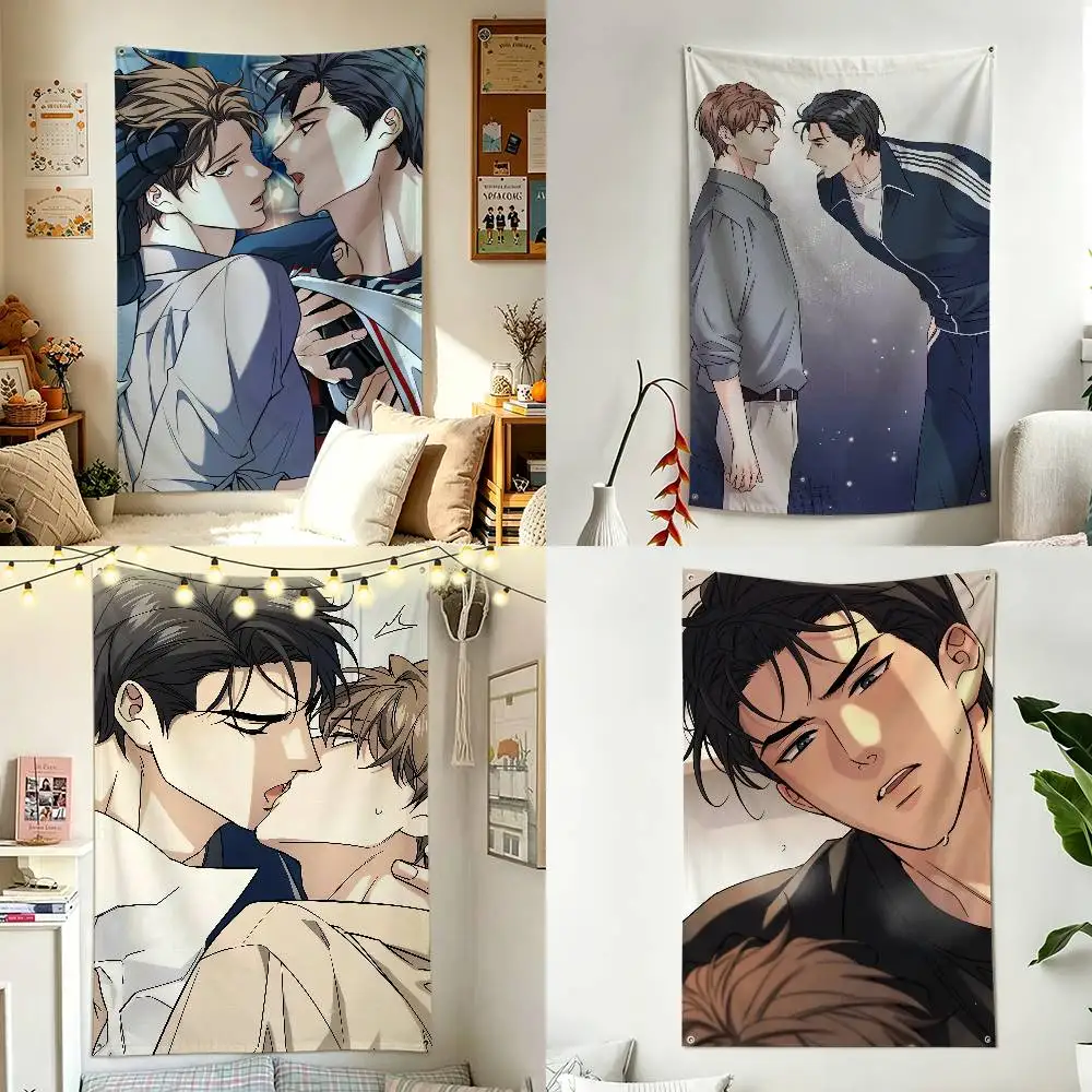 Manwha M-Melting Point P-Punto de fusion Home Decor Wall Hanging Vertical Flags Indoor Outdoor