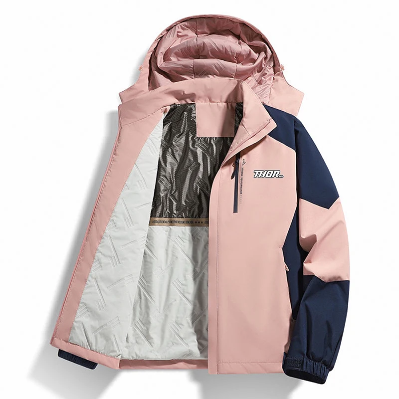 

THORSOL Women Winter Cycling Jackets Men's Outdoor Sports Running Waterproof Warm Bicycle Windbreaker Unisex Fahrradjacke Herren