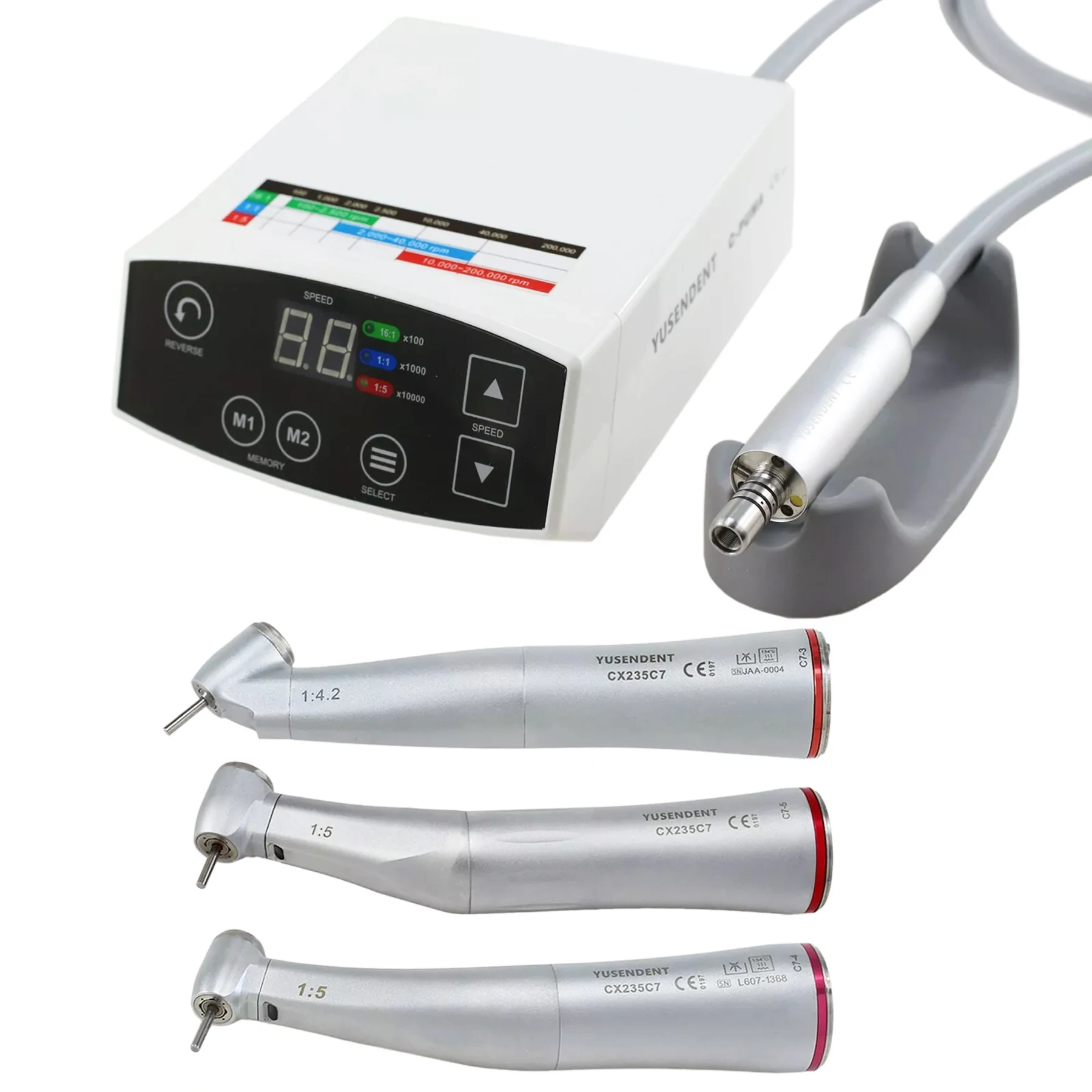 COXO Стоматологический электродвигатель Светодиодный наконечник 1:5 Контракутовый оптоволоконный C-PUMA-совместимый NSK COXO Стоматологический электродвигатель Светодиодный наконечник 1:5 Контракутовый оптоволоконный C-PUMA-совместимый NSK