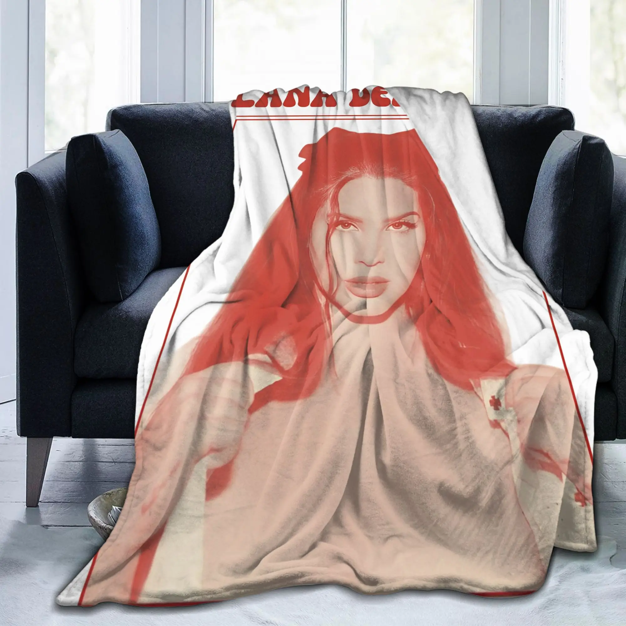 لانا ديل ري المغني بطانية قطيفة ألبوم الموسيقى Ldr الإبحار الإبداعية رمي البطانيات للمفرش 125*100 سنتيمتر لينة