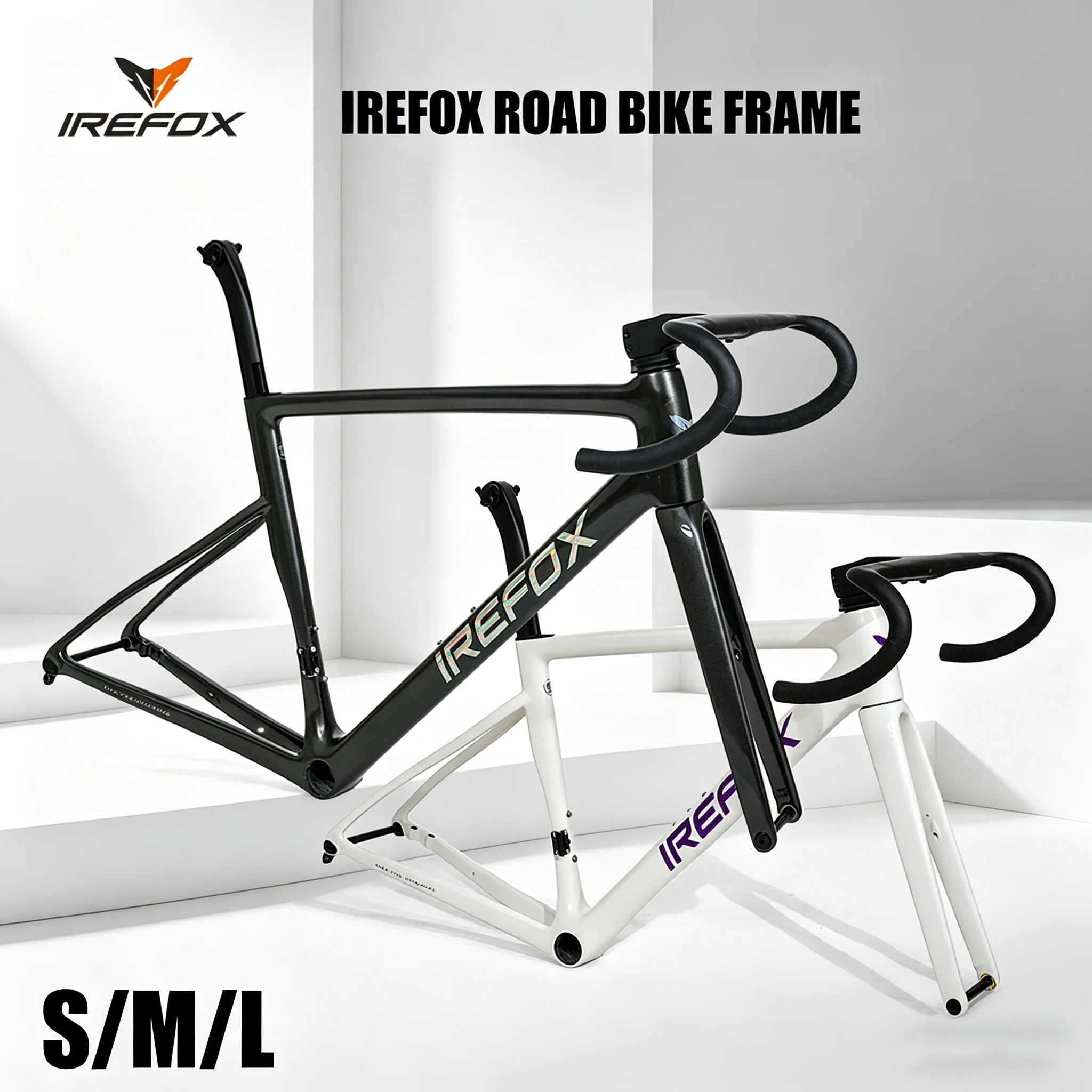 

Карбоновая рама для шоссейного велосипеда IREFOX, легкая, совместимая с дисковыми тормозами, BB 67, центральное расположение шлейфов, карбоновый комплект рамы