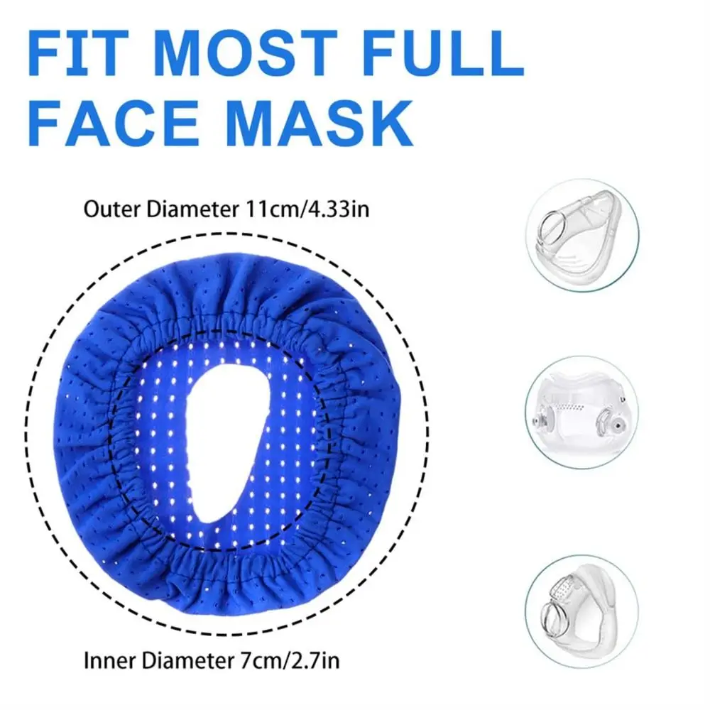 Herbruikbare CPAP-neusmaskervoeringen Zachte ademende stof Volgelaatsmaskerkussens Comfortabel One Size Fits All CPAP-maskerkussen