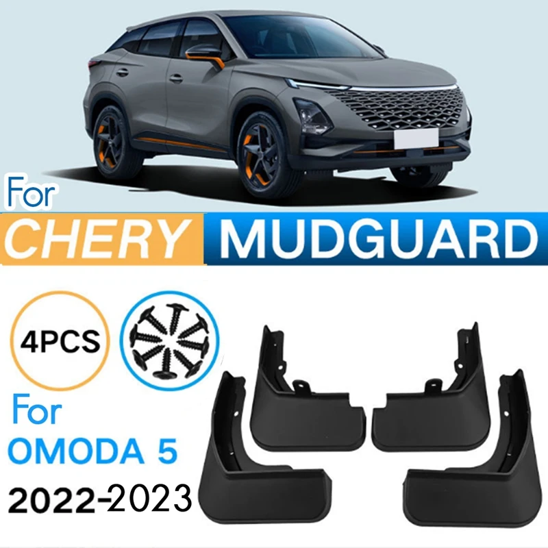 Car Mud Flaps Fender Mud Guard Flap Splash Flaps Accessories For Chery Omoda S5 2022-2023