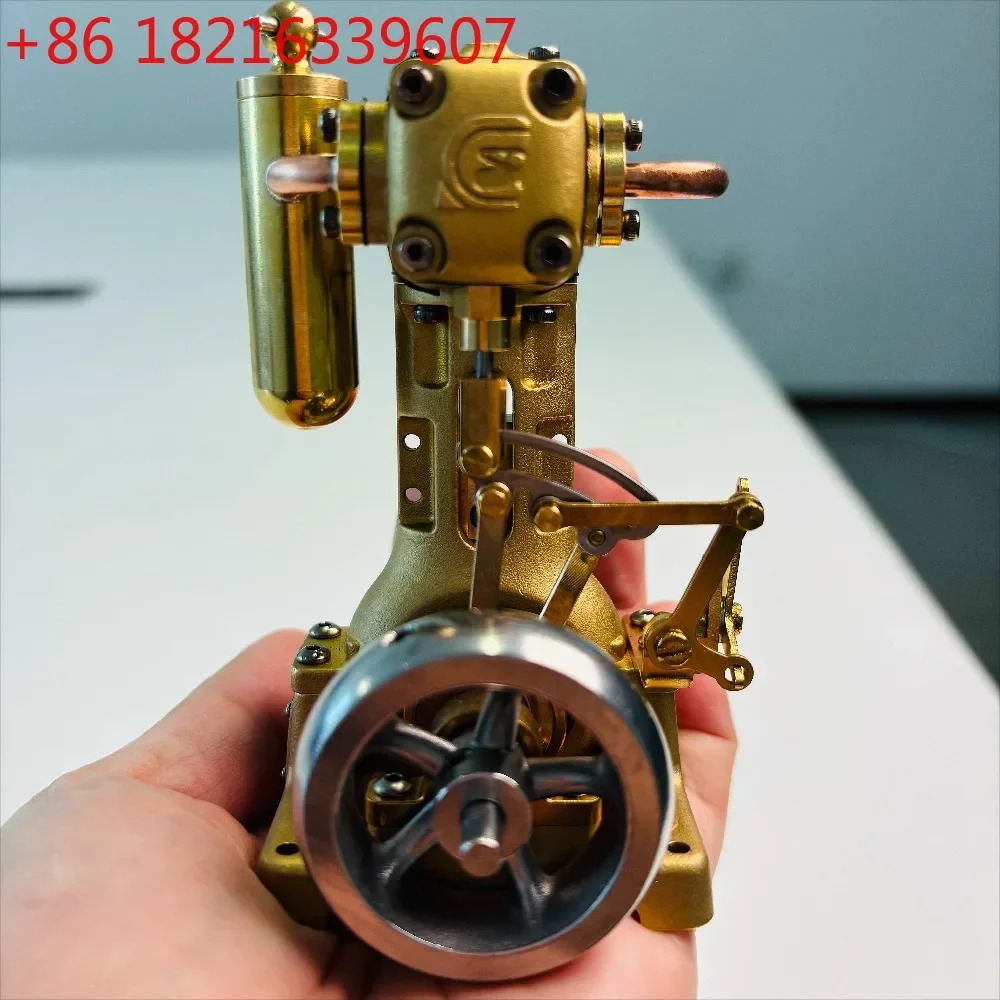 RW B1 Single Loop Steam Engine Retro Steam Heating Boiler Model Steamship Drive Engine Stirling Metal Engine Ornament Gift
