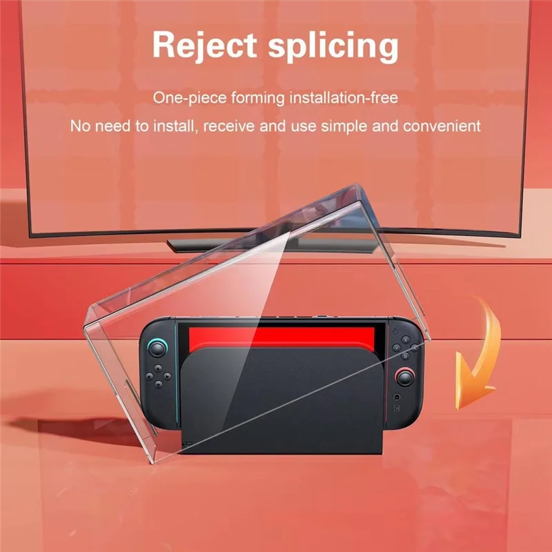 B24B For Switch2 Game Console Transparent Base Box Dustproof Waterproof Acrylic Protective Host Shell Gaming Accessories