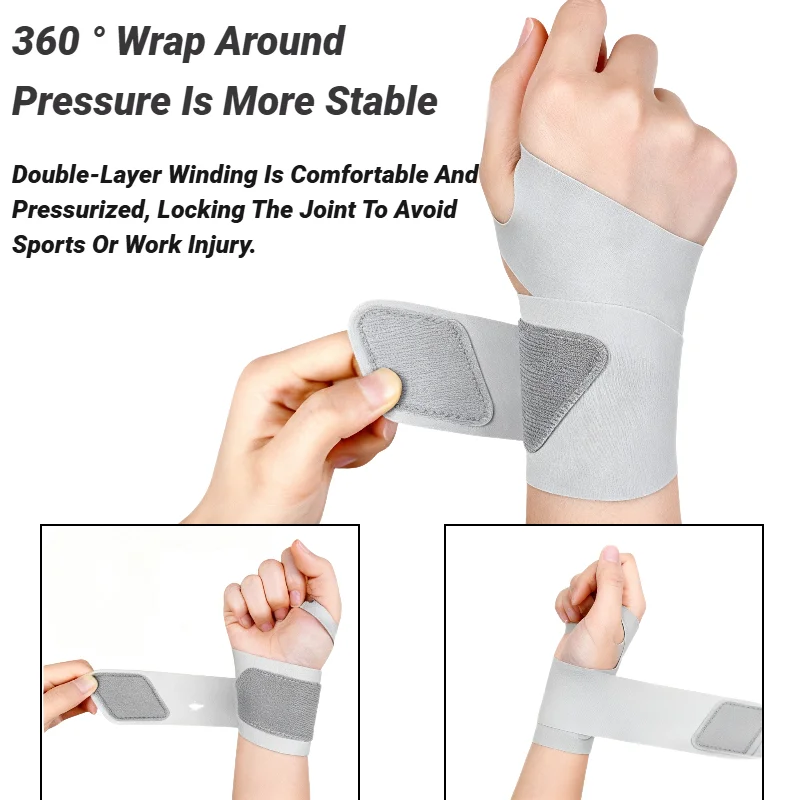 قابل للتعديل رقيقة جدا شريط للرسغ الالتواء لتخفيف الآلام دعم تنفس لصالة الألعاب الرياضية ممارسة التهاب المفاصل التهاب الأوتار نفق الرسغ #5