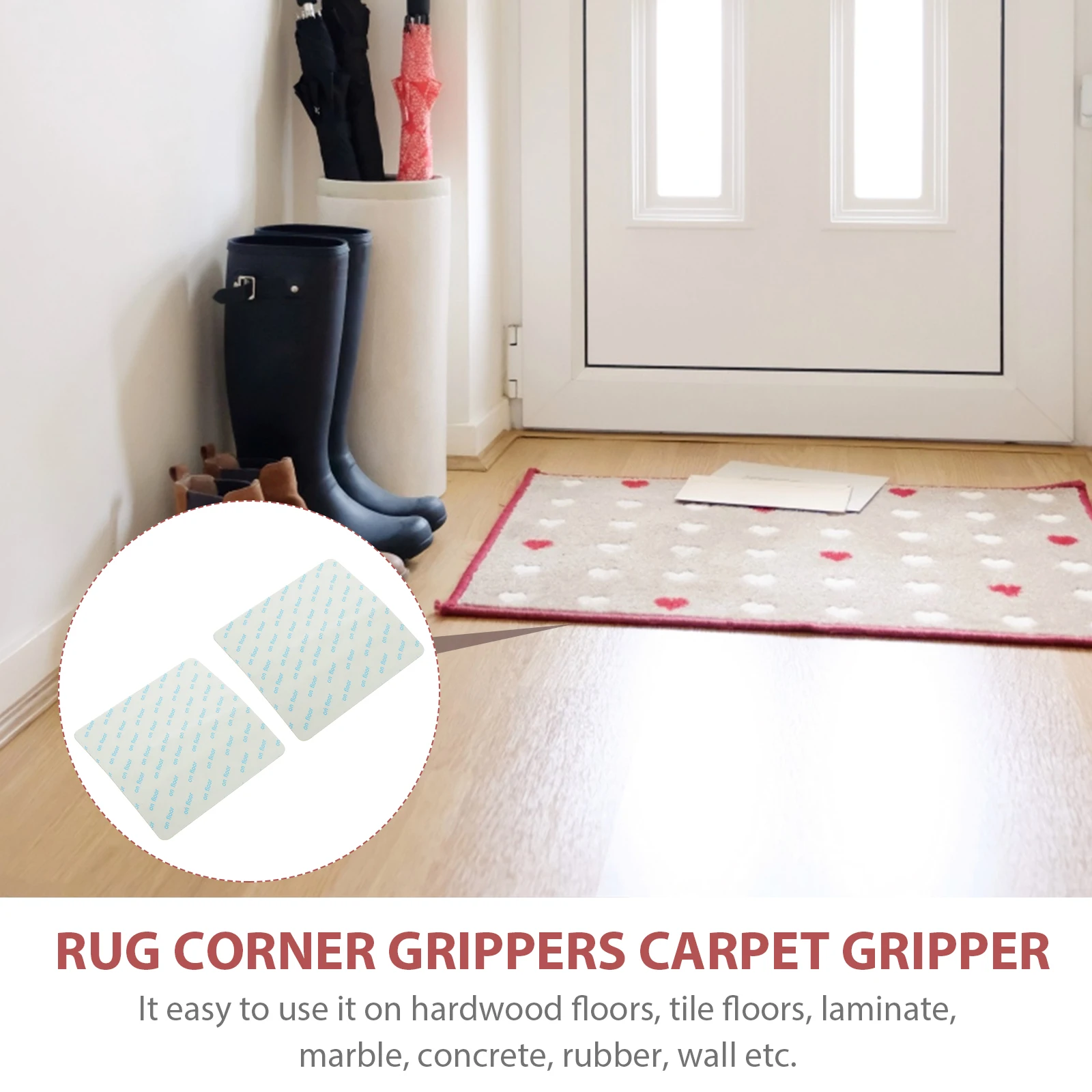 

8pcs Premium Carpet Double Sided Carpet Tape Tape For Hardwood Floors Easy Cut Secure Area Rugs