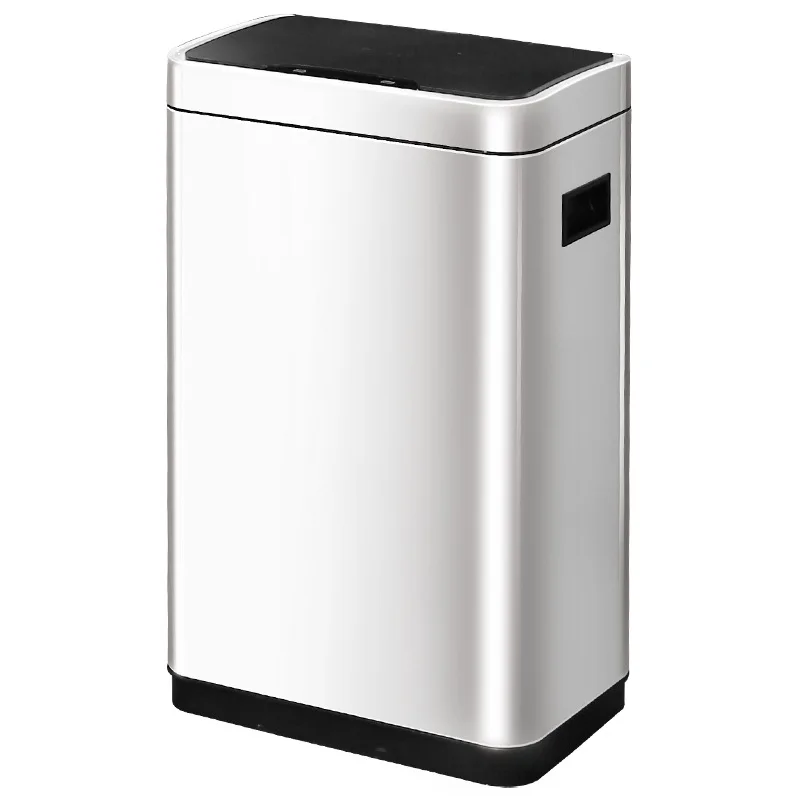 Intelligent induction trash can Stainless steel classification Living room with cover Large kitchen Toilet Office
