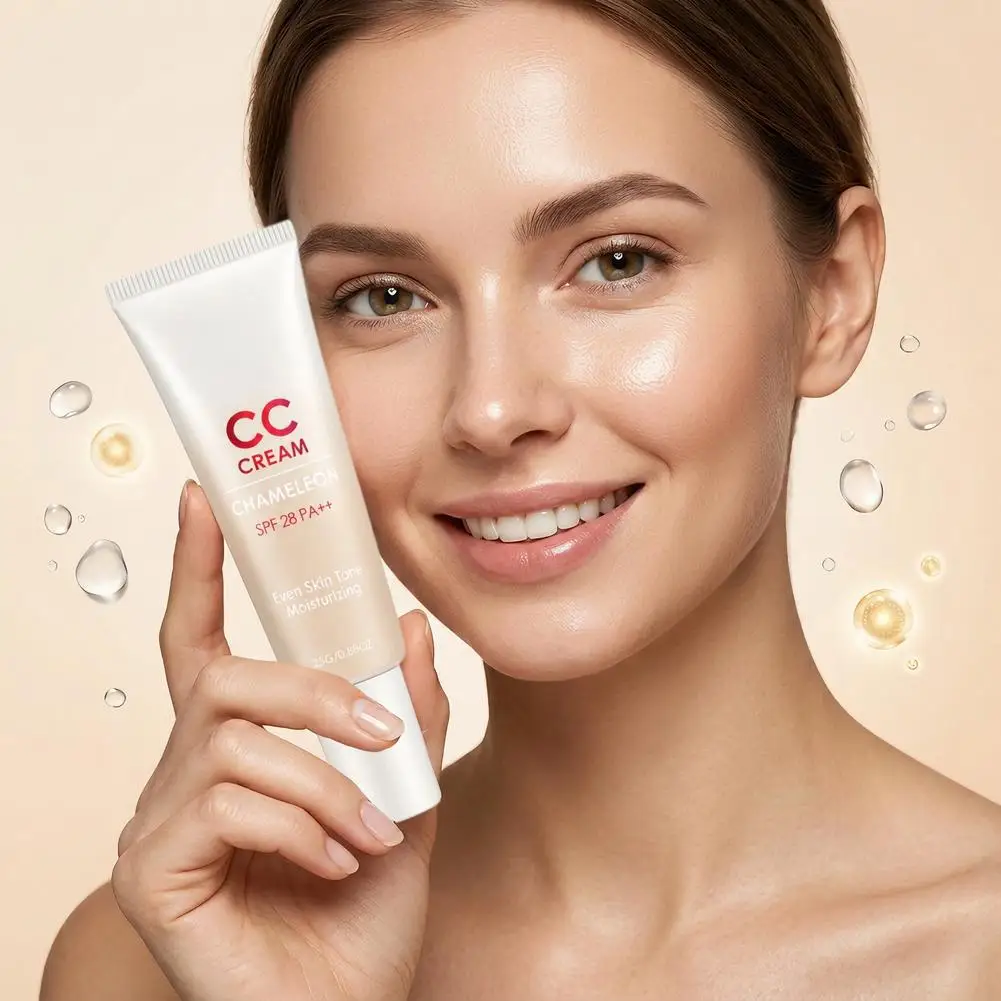 CC Cream With SPF 50 Color Correcting Cream Sunscreen Full Coverage Foundation Lightweight Foundation Moisturizing