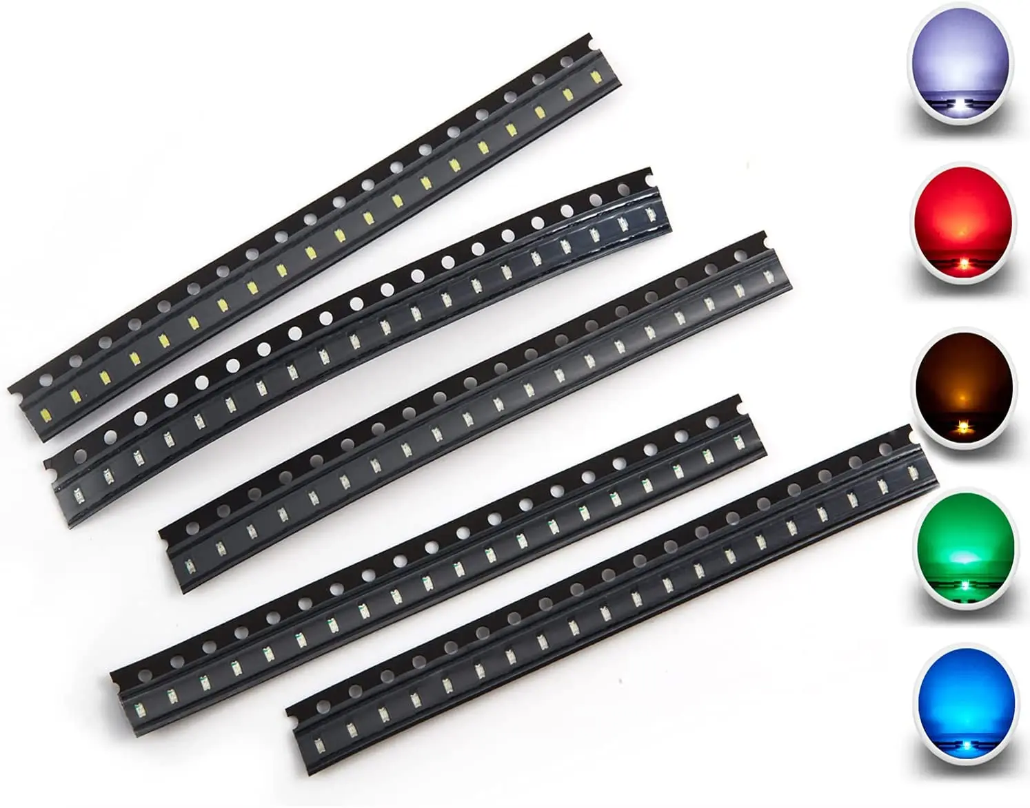 Diode LED SMD 1000, 0402, 0603, 0805, 1206, 3528 RGB, Rouge, Vert, Bleu, Blanc, 1615 RGB, Complet des Documents, Cathode Commune, Anode