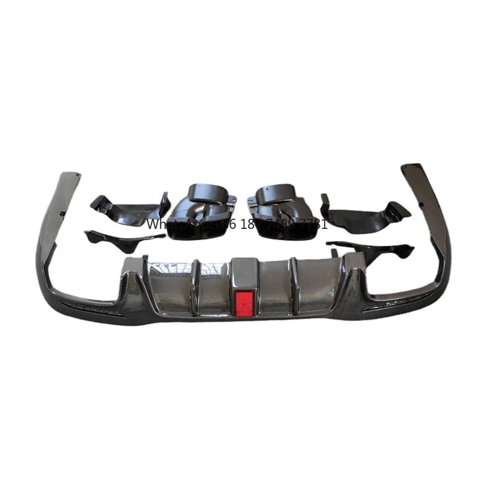 

Used for the 2018-2020 . S-Class W222 S63 S65 . Sedan Carbon Fiber B-style Rear Diffuser Body Kit