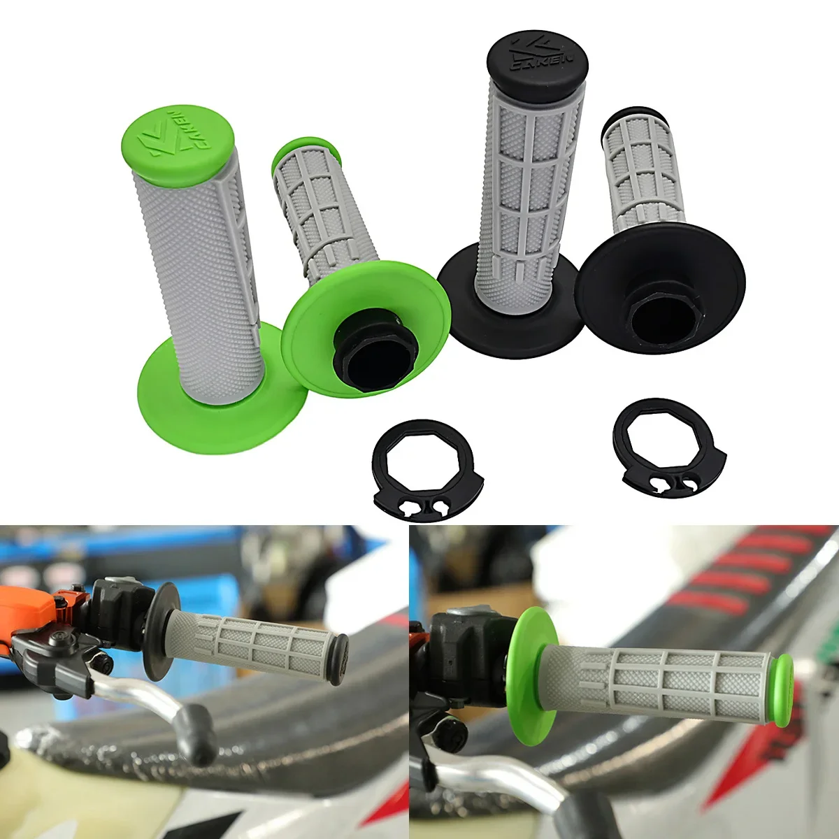 

Motorcycle Handlebar Lock-on Grips Throttle Tube For KAWASAKI KX250F KX450F KLX125 KLX250 KX 250F 450F Dirt Bike 2004-2018