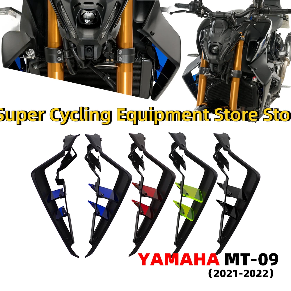 Fits for YAMAHA MT-09SP 2021-2023 MT09 2021 2022 2023 Motorcycle Sport Downforce Naked Side Spoilers Aerodynamic Wing Deflector