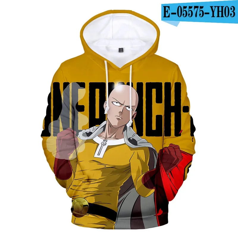Japanese Anime One Punch 3d Print Sweatshirts Men Women Unisex Hooded Oversized Hoodie Man Sweatshirt Cosplay Clothing