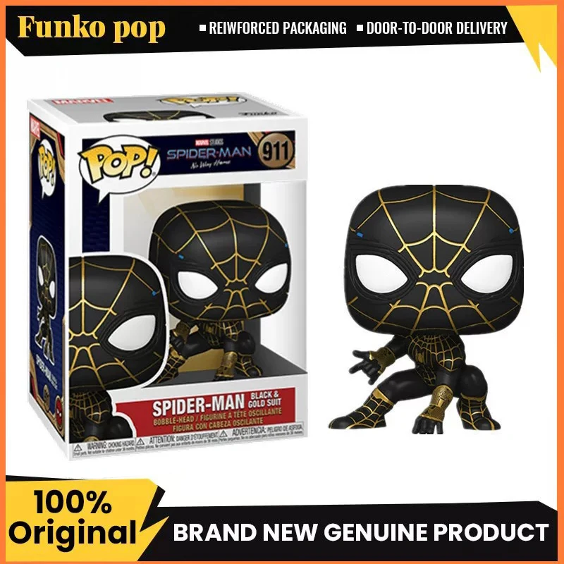 Оригинальная модель куклы-паука Funko Pop Marvel 911, коллекционные предметы, подходят для мальчиков и девочек в подарок на день рождения