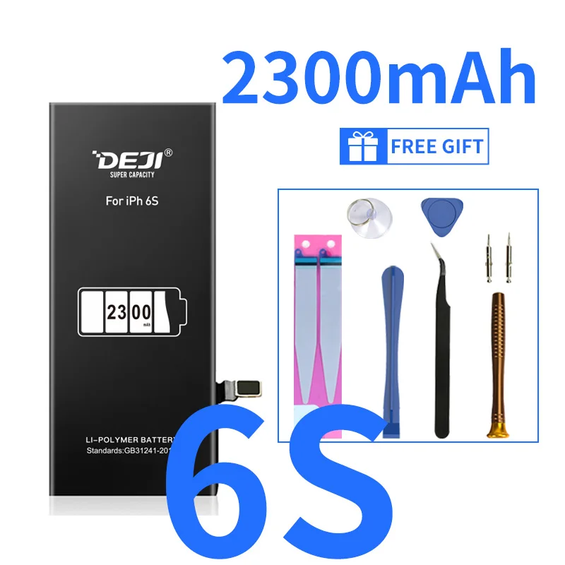 DEJI for iphone 8 battery X 6 6s 5se replace for 7 XS 11 12 battery High Capacity Internal Batteries Original Li-ion battery