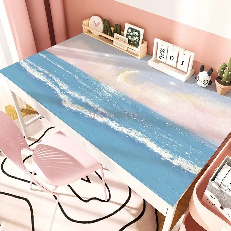 1pcs Eye protection desk pad cartoon simple elementary school student learning desk tablecloth office computer desktop