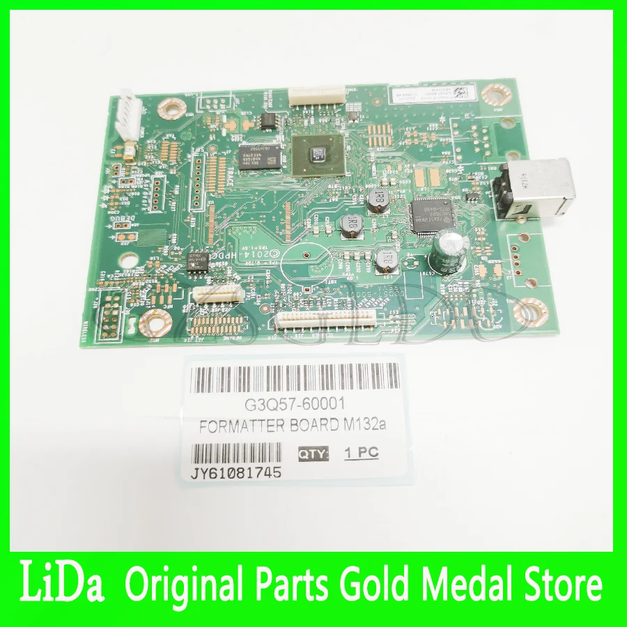 Original FORMATTER BOARD For HP M132a LOGIC CARD G3Q57-60001 FORMATTER CARD LOGIC BOARD 100% WORKING TESTED