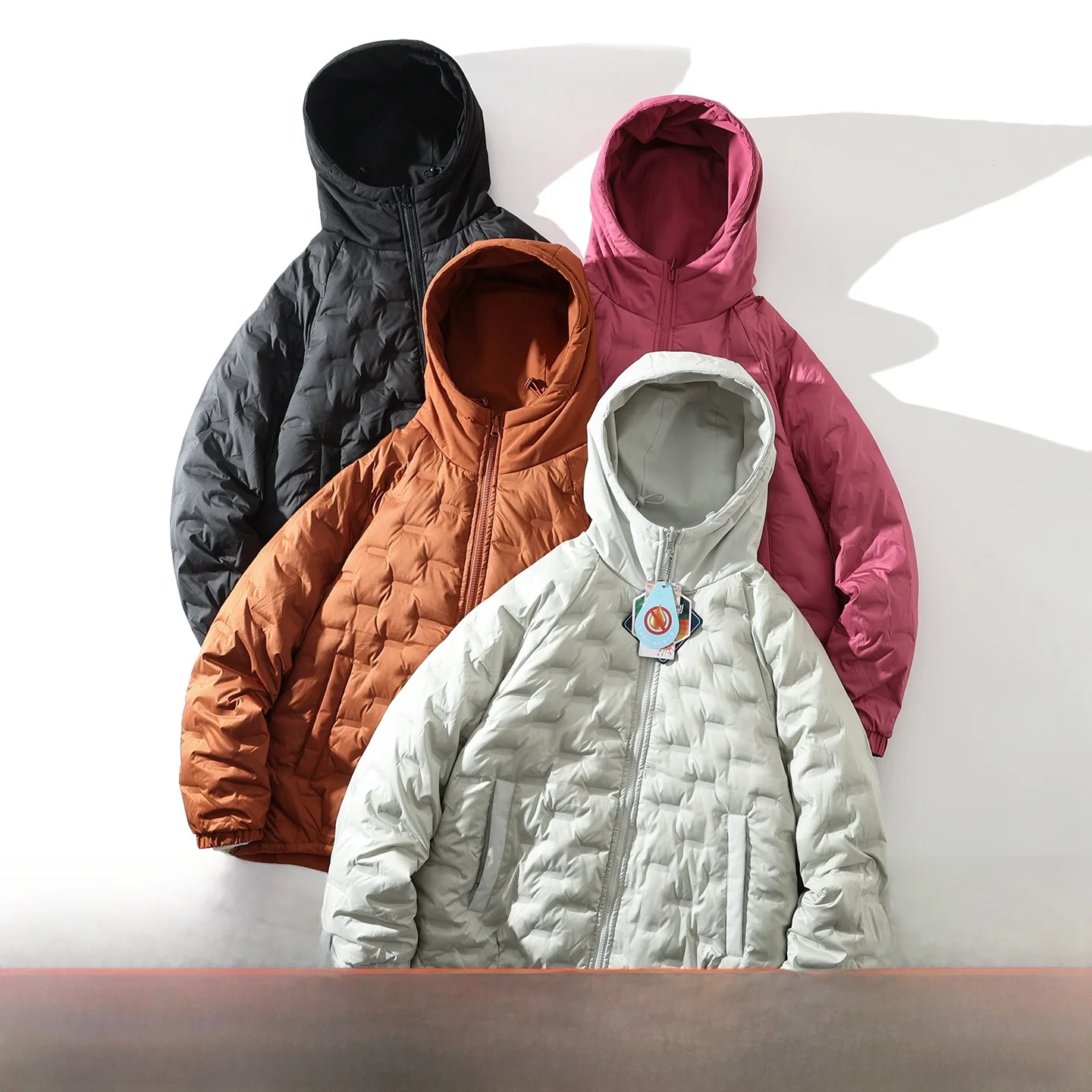 

Double-Sided Wear Design Du down Jaet Men's Warmth Guaranteed 90% Du down Hooded Puffer Coat for Winter Versatile Sle