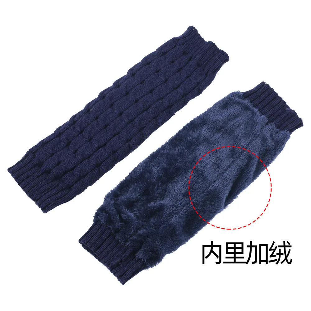 Japanese Plush Wool Socks, Warm Stack Socks, Women's Leg Protectors, Knitting Fried Dough Twists Leg Warmers view 2