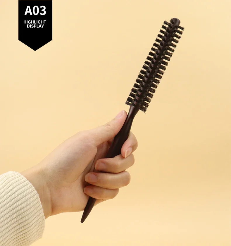 1pc professional anti-static curly hair comb bristle curling brush hair styling hair curling comb Special for real hair wigs