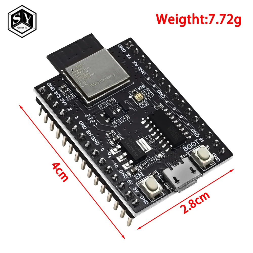 ESP32-C3 development board core board equipped with ESP32-C3-MINI-1 module WiFi Bluetooth 5.0 module