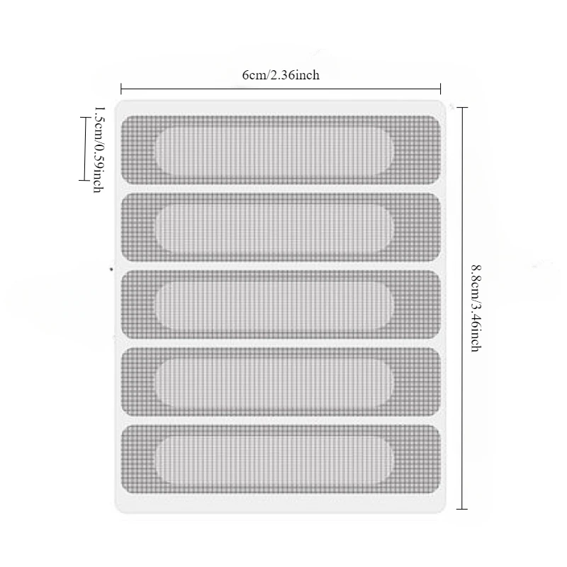 Parche para pantalla de ventana, rejilla de escape, orificio de drenaje para puerta y ventana, pasta antimosquitos, malla mosquitera, subsidio de reparación Invisible