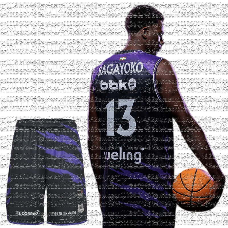 Nuevo Conjunto de Camisetas de Baloncesto Familiares Bilbao 2026, Uniforme Deportivo Transpirable que Absorbe la Humedad, Kit de Entrenamiento