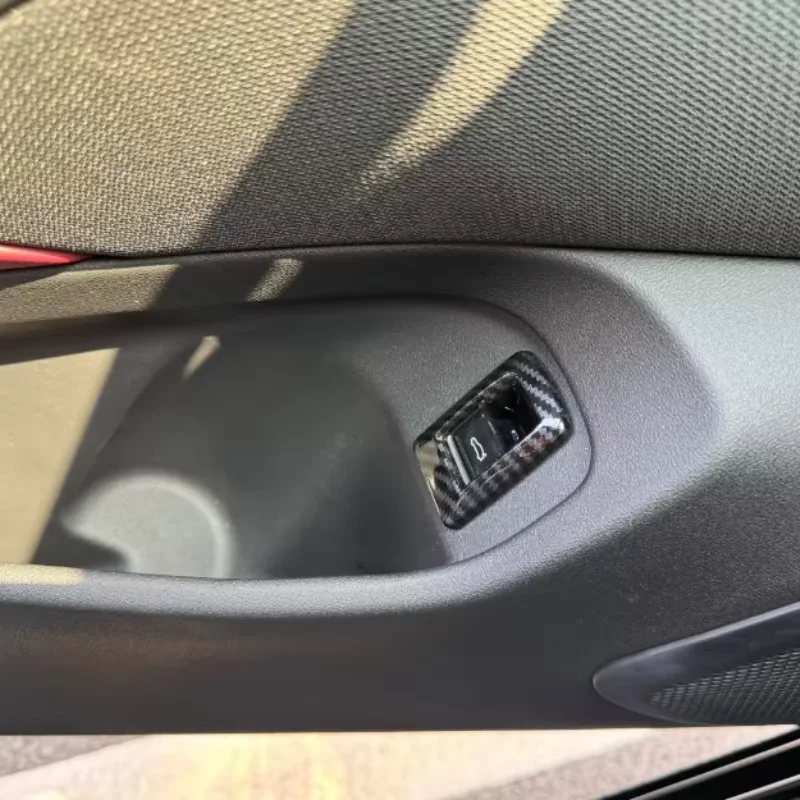 

Fit For BMW 5 Series G60 2024 - 2025Rear Trunk Button Switch Cover Trim Decoration Interior Accessories ABS Carbon Fiber Pattern