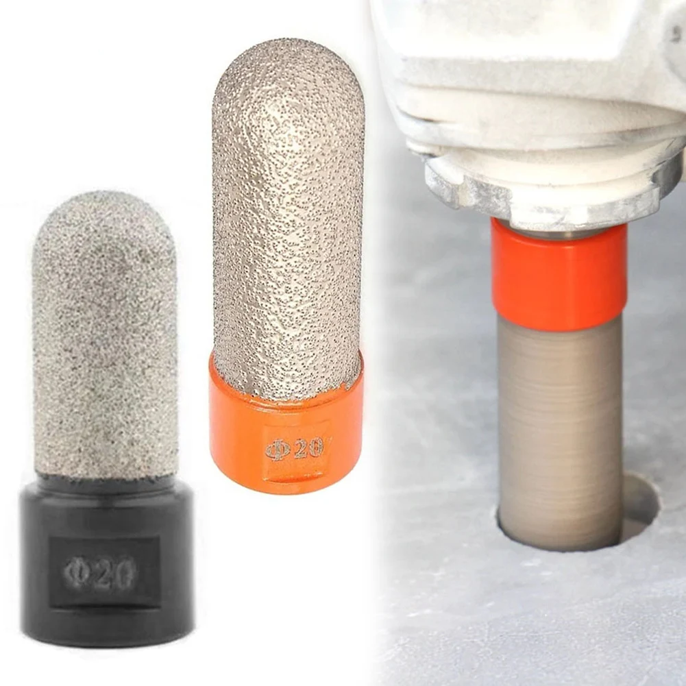 20mm Vacuum Brazed Carbide Ball End Mill Finger Bit For M14 Thread For Marble Granite For Tile Grinding Head Angle Grinder Acces