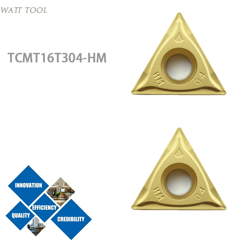 10pcs  TCMT16T304-HM Cemented carbide and cermet inserts General Turning Inserts