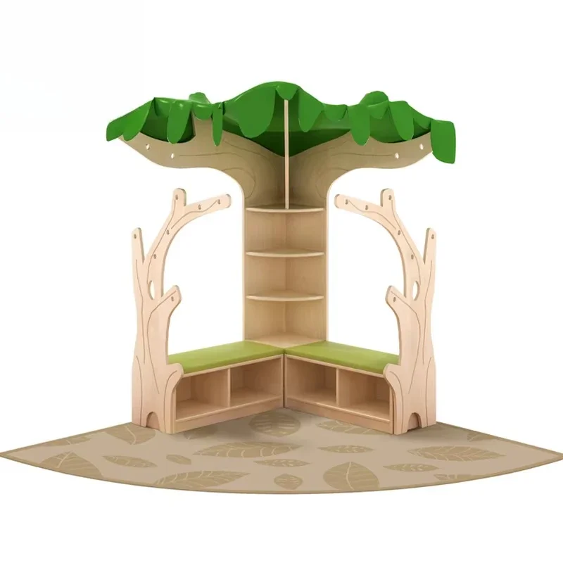 Library Tree Bookshelf Kindergarten Reading Corner Kindergarten Classroom Bookcase Kindergarten Child Care Room