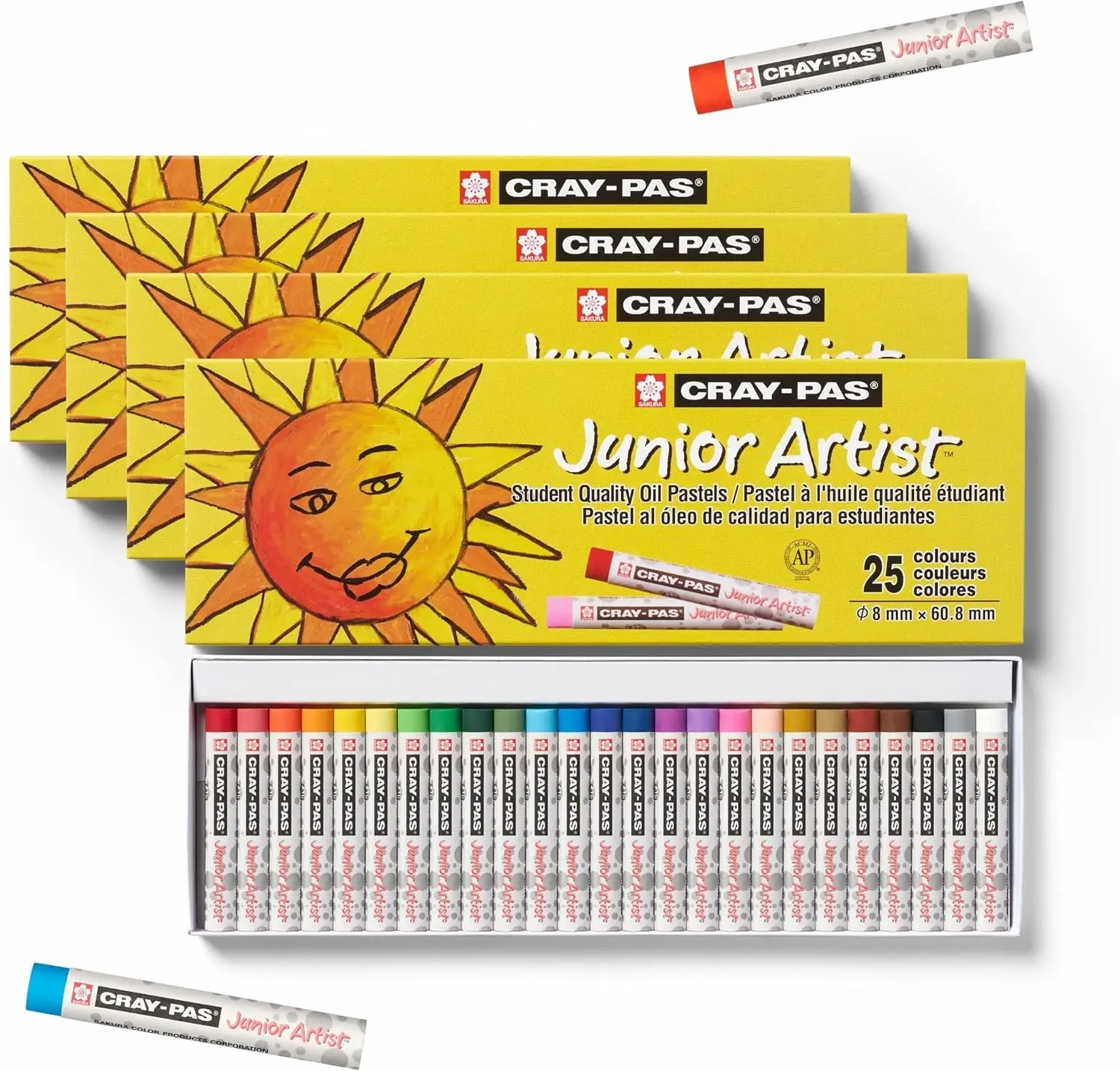 

Набор мягких масляных пастелей из 25 цветов для художников - легко смешиваются, нетоксичны, гипоаллергенные