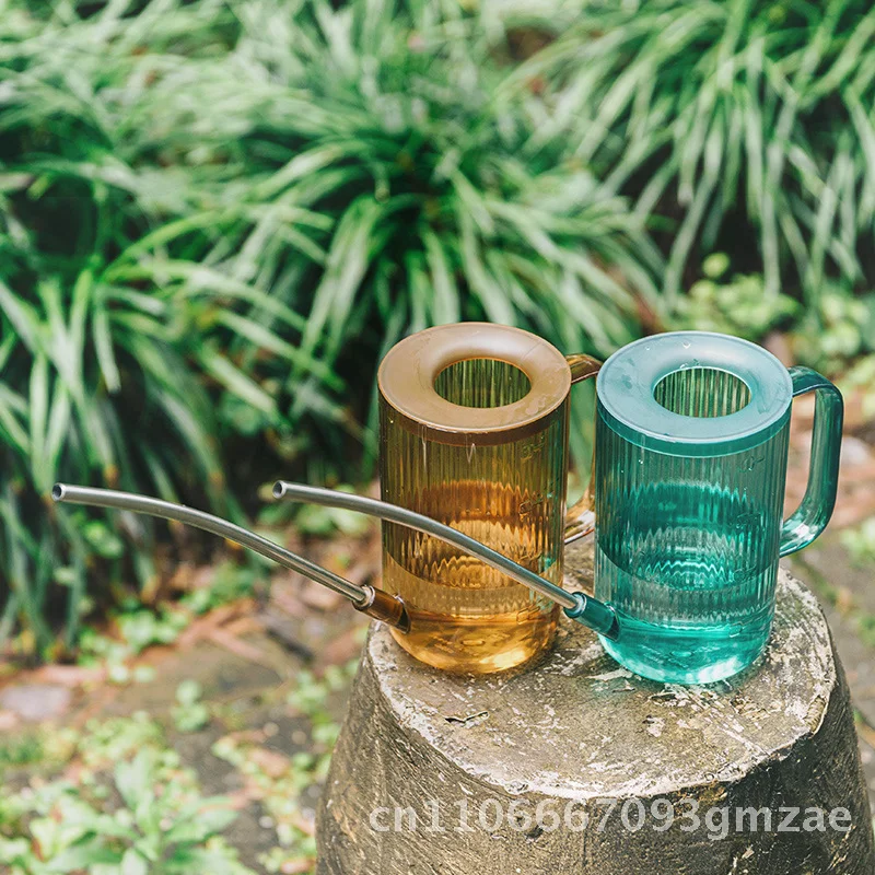 

1л пластиковая спринклерная бутылка в скандинавском стиле, лейка с длинным горлышком для домашнего садоводства, экономия воды, распылительная банка, спринклер для цветов