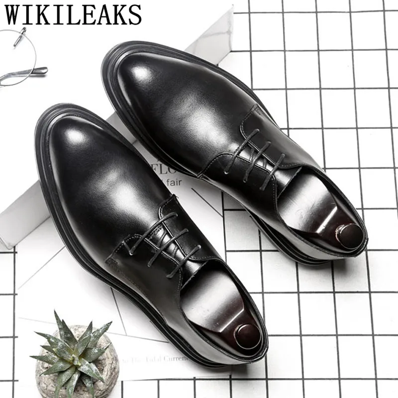 Men Shoes Lace Up Patent Leather Shoes Men Formal Mariage Wedding Dress Shoes Men Oxford Shoes For Men Zapatos Hombre Vestir